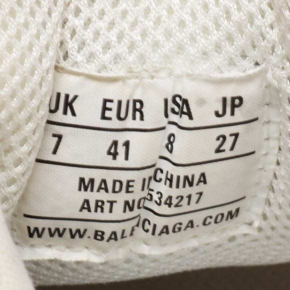 Balenciaga Tricolor Mesh and Leather Triple S Sneakers Size 41 - Picture 6 of 8